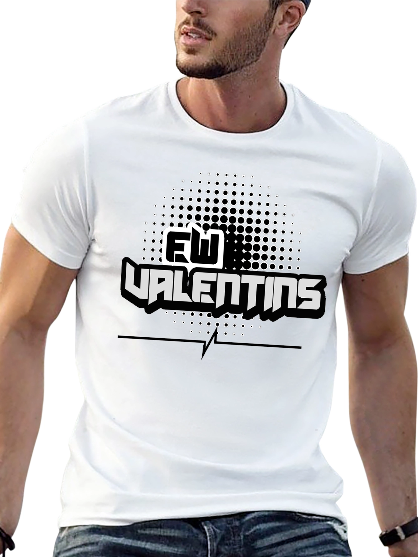 FW Valentins Graphic T-Shirt - Black Cotton Tee