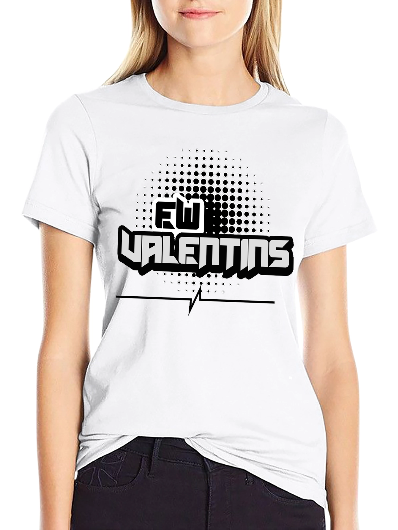 FW Valentins Graphic T-Shirt - Black Cotton Tee