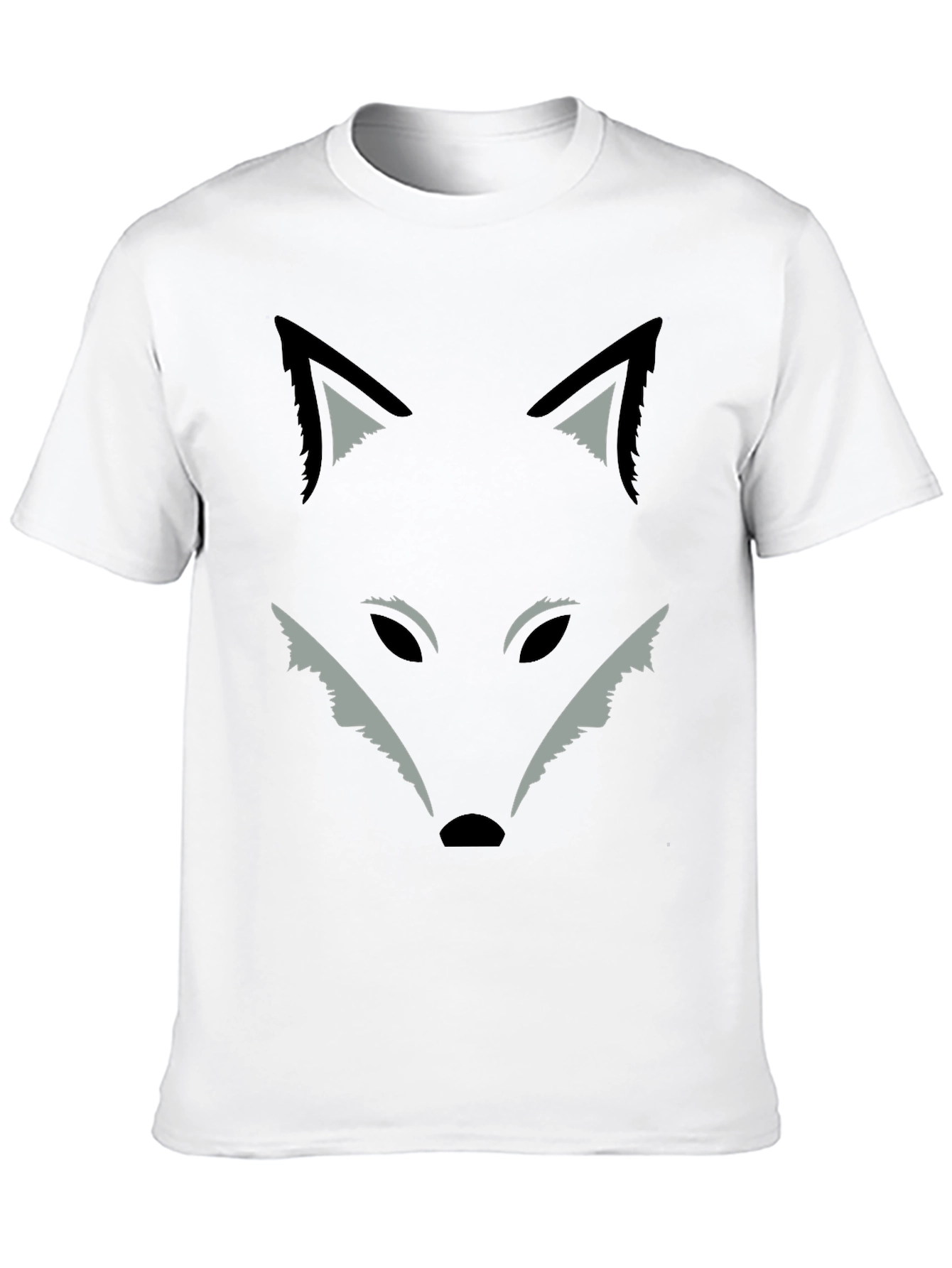 Fox Graphic Print T-Shirt - Black