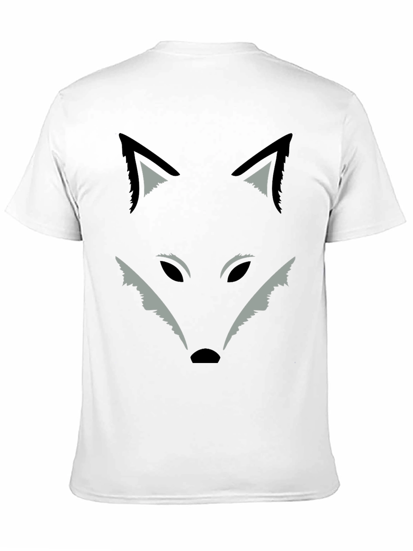 Fox Graphic Print T-Shirt - Black