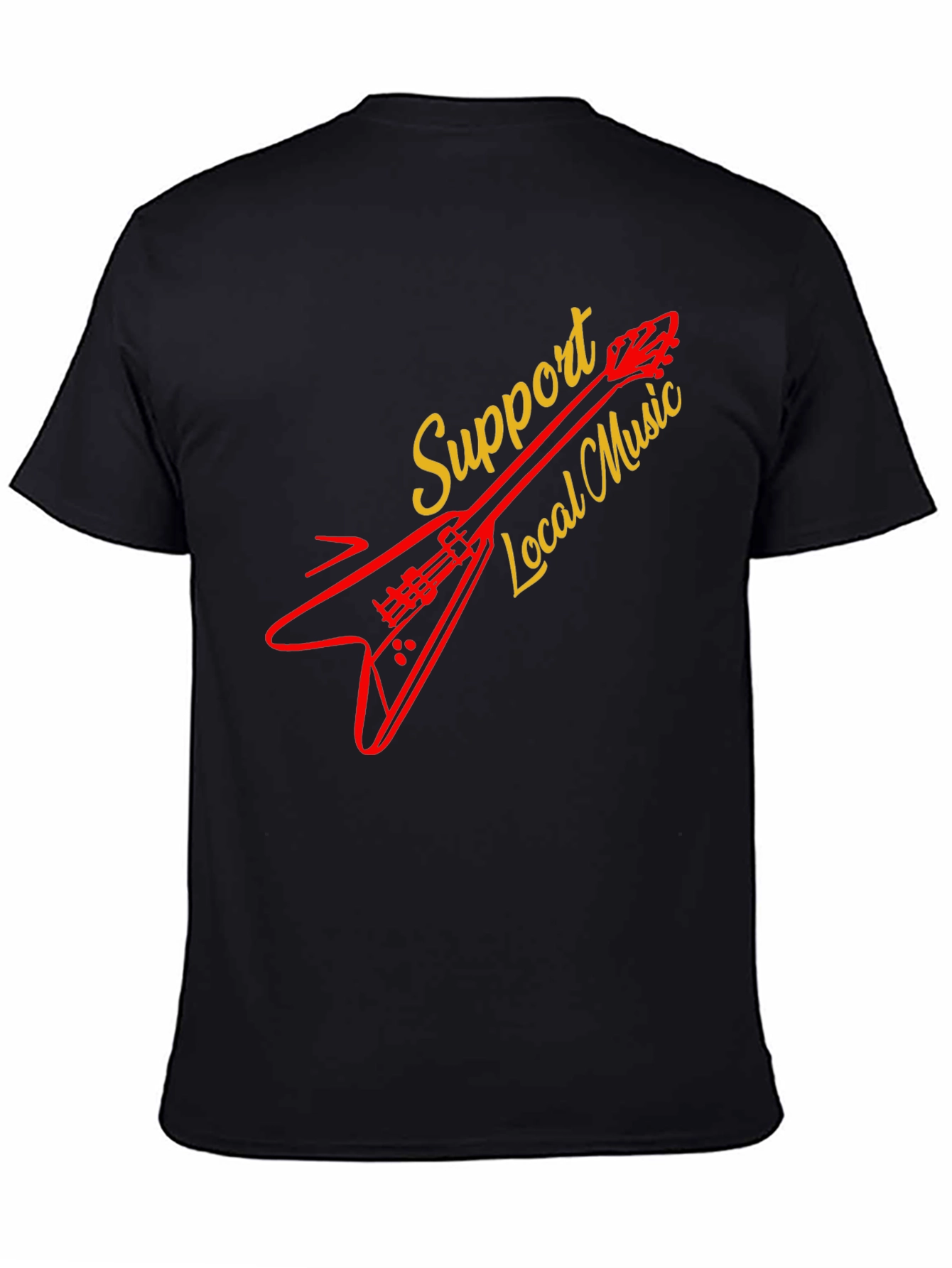 Support Local Music Guitar T-Shirt