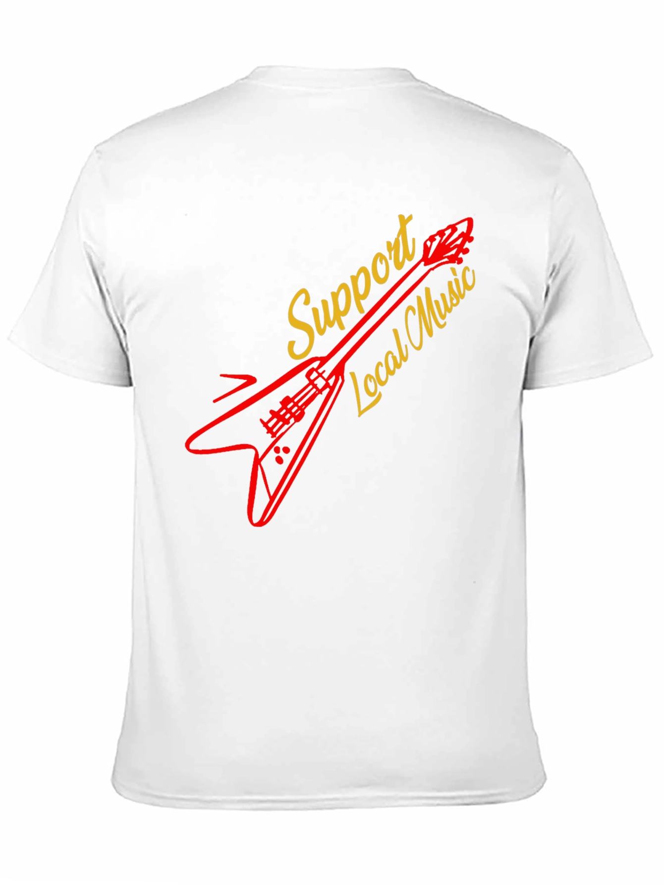 Support Local Music Guitar T-Shirt