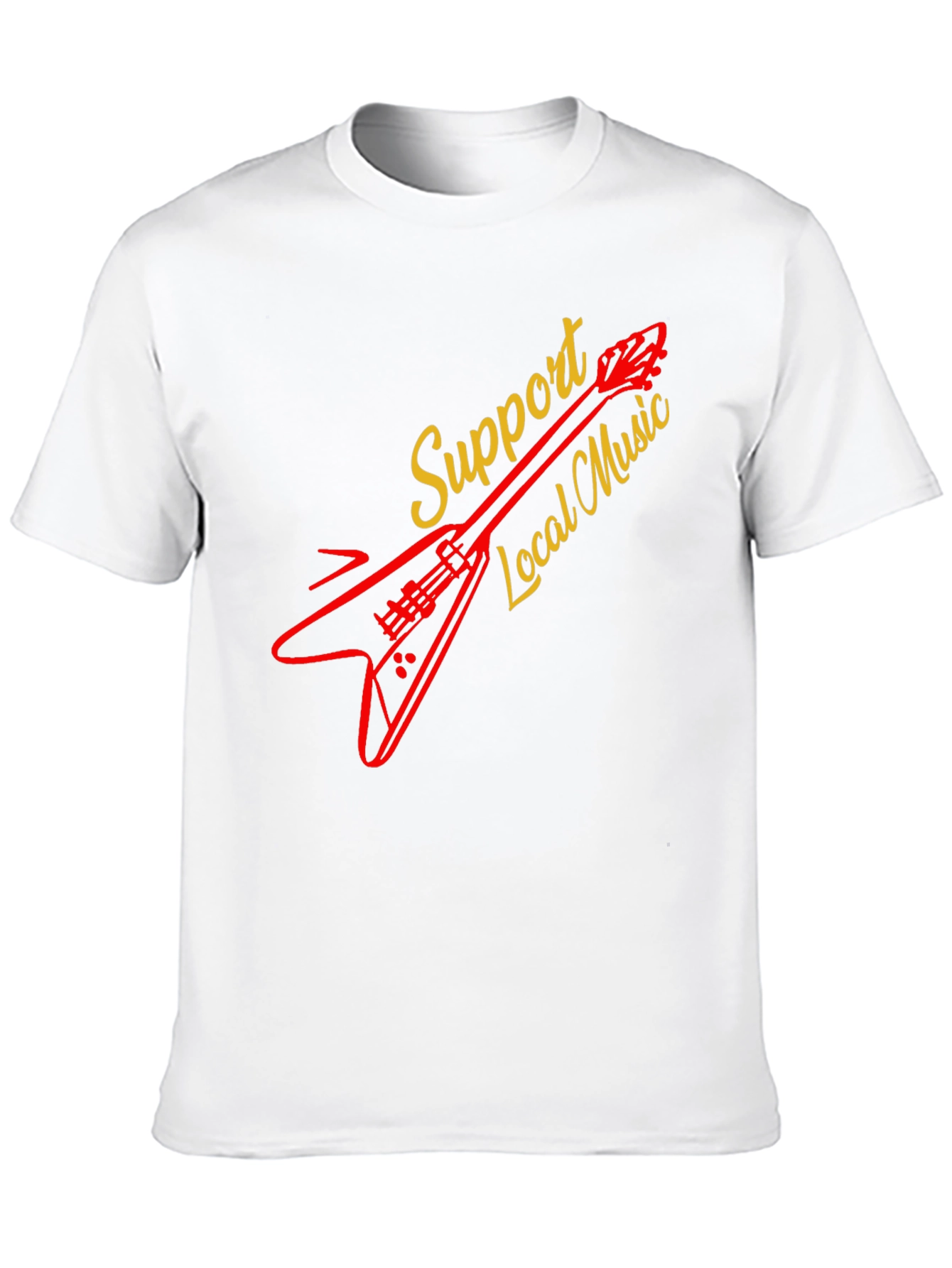 Support Local Music Guitar T-Shirt