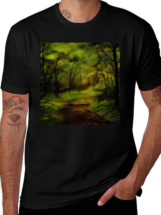 Forest Graphic T-Shirt - Black