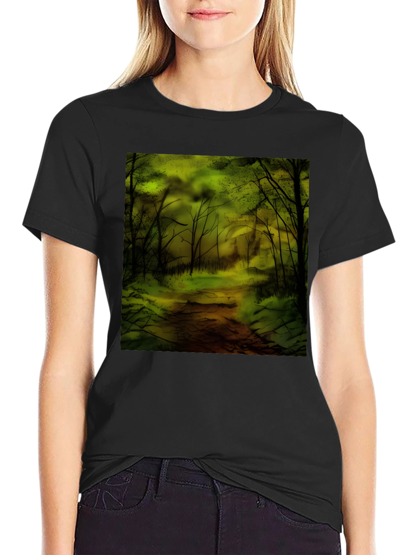 Forest Graphic T-Shirt - Black