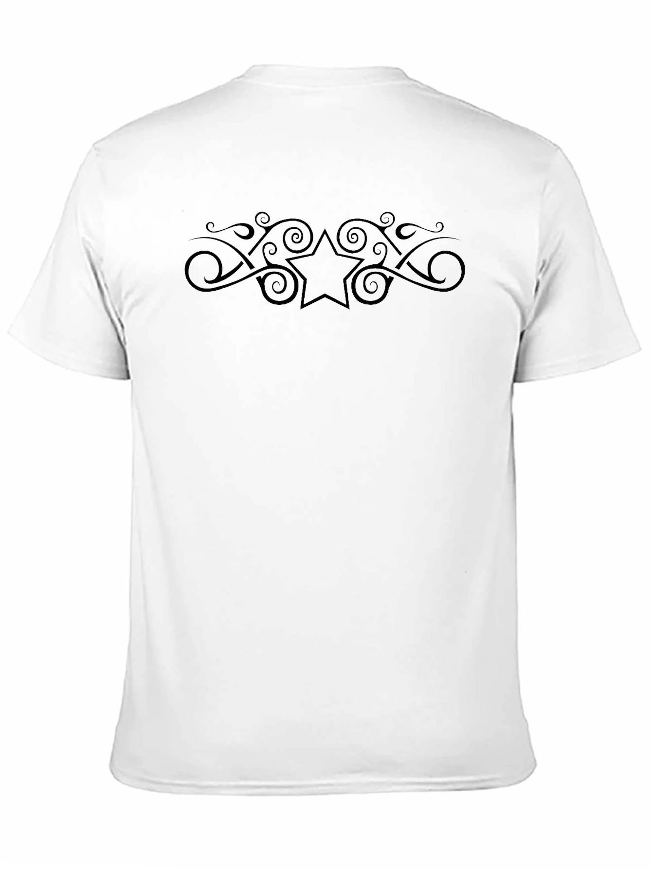 Star Swirl Black Graphic T-Shirt - Stylish Mens Tee