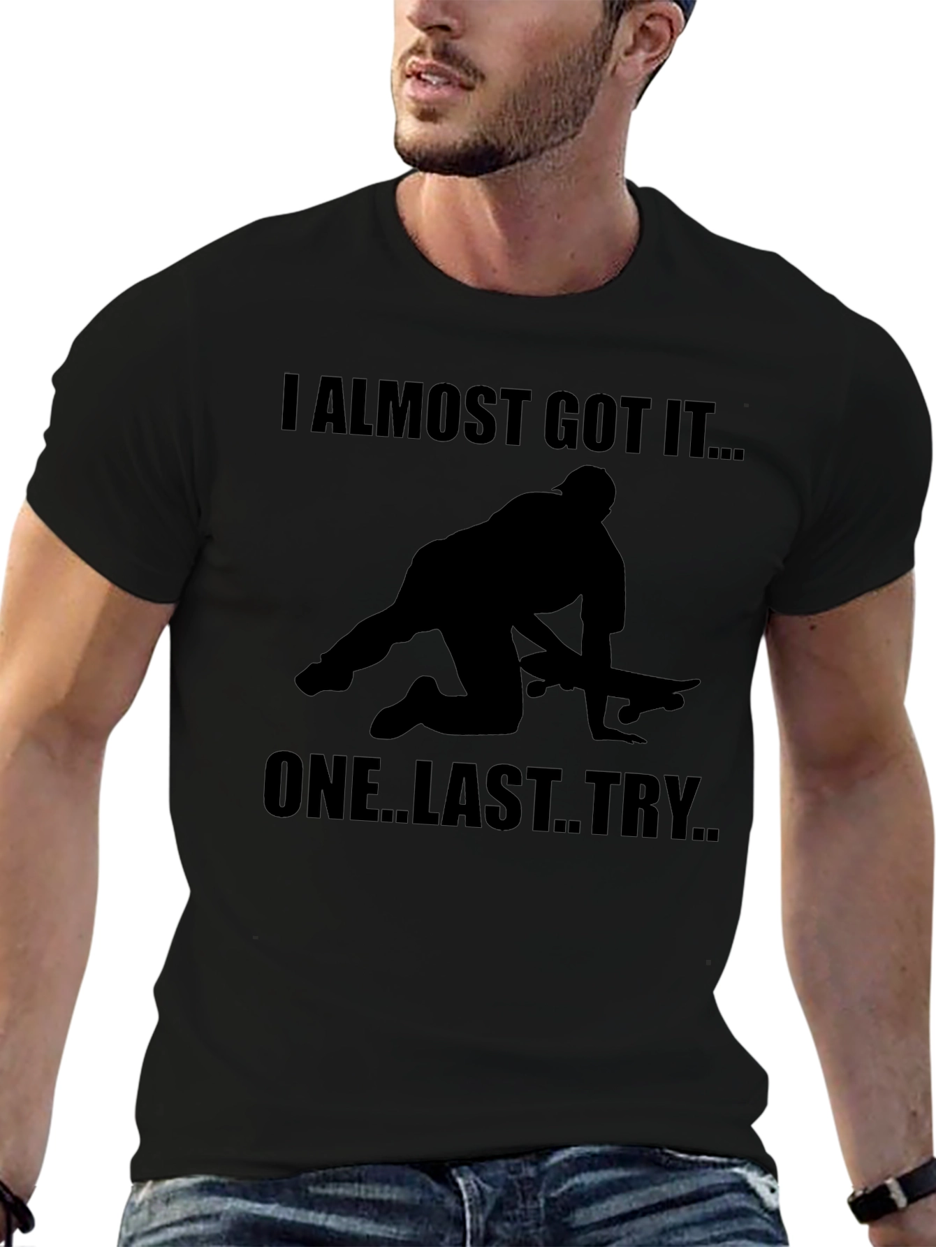 Skater Silhouette Graphic Tee - Last Try