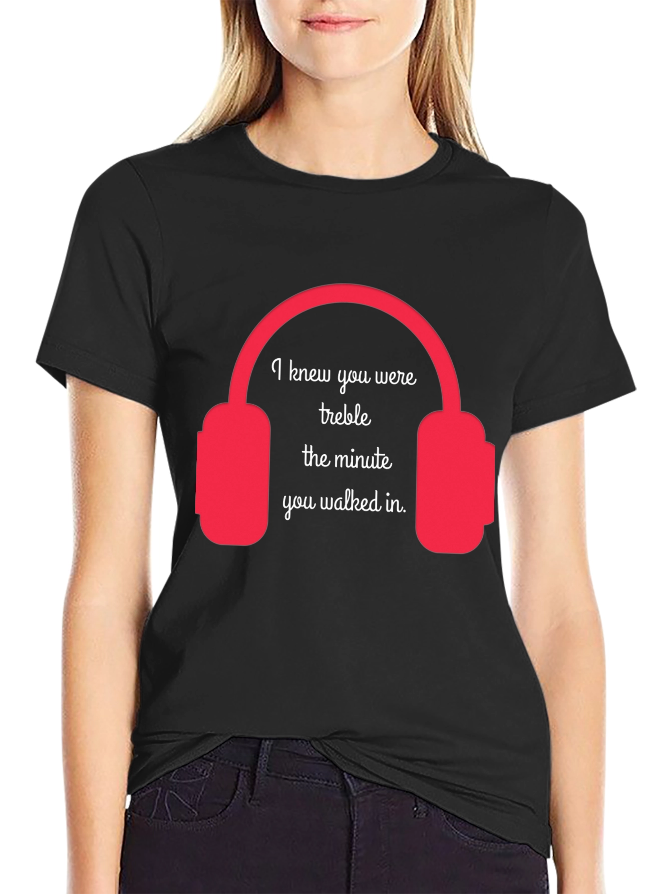 Treble Headphones Graphic T-Shirt
