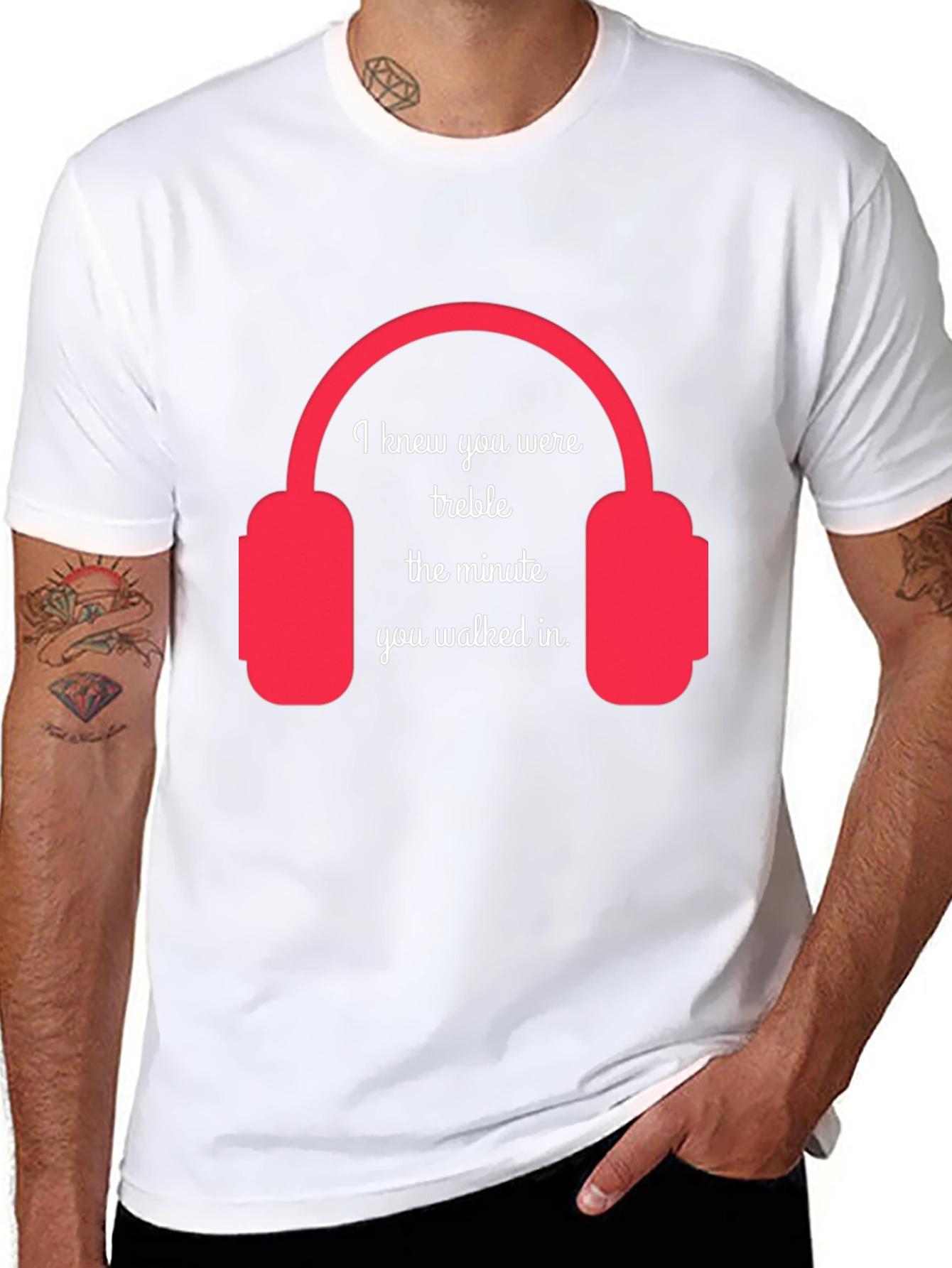 Treble Headphones Graphic T-Shirt