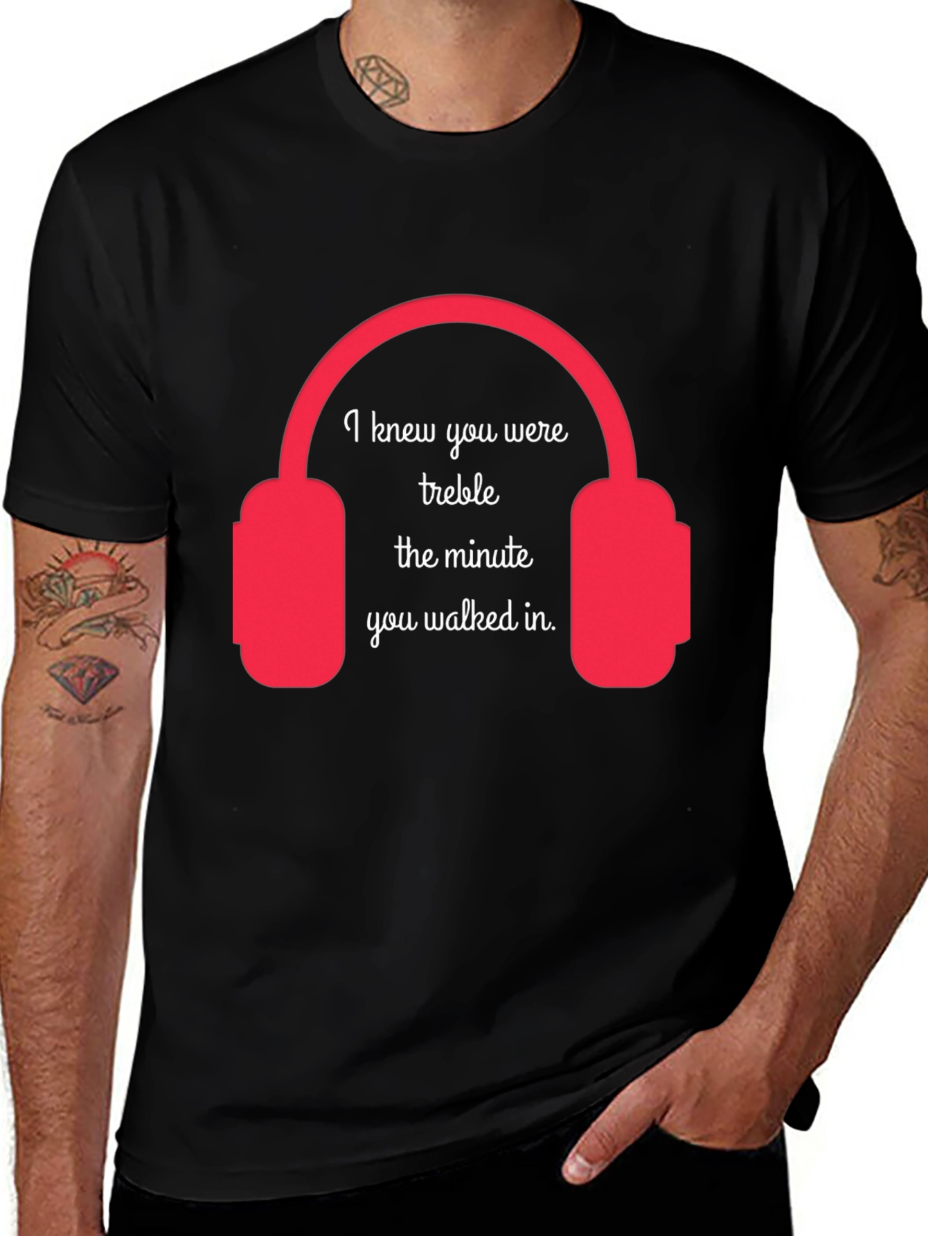 Treble Headphones Graphic T-Shirt