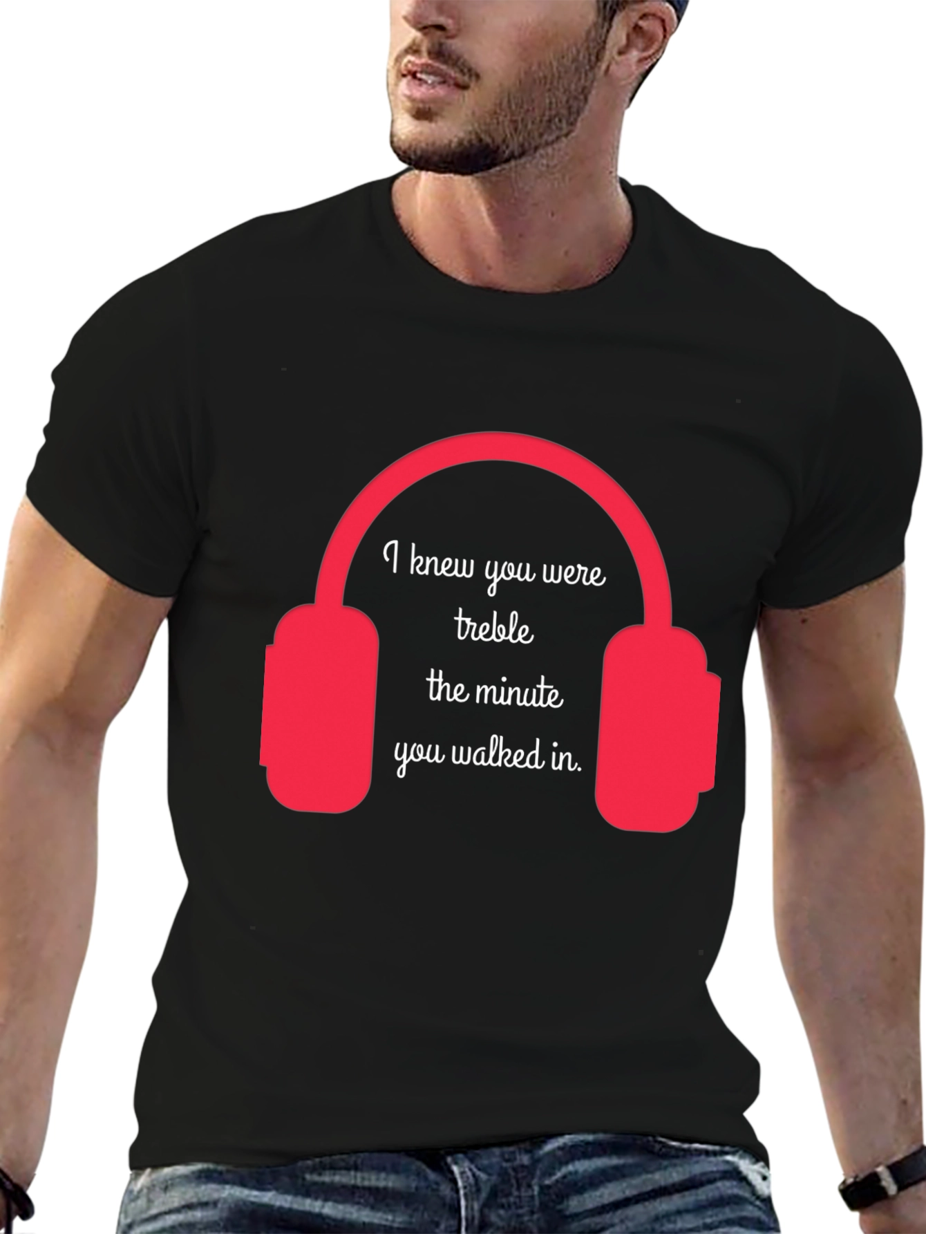 Treble Headphones Graphic T-Shirt