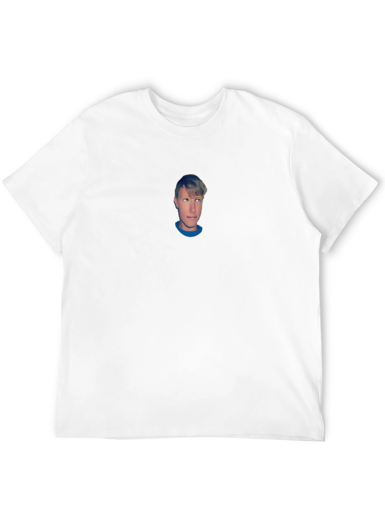 Black T-Shirt with Custom Portrait Design