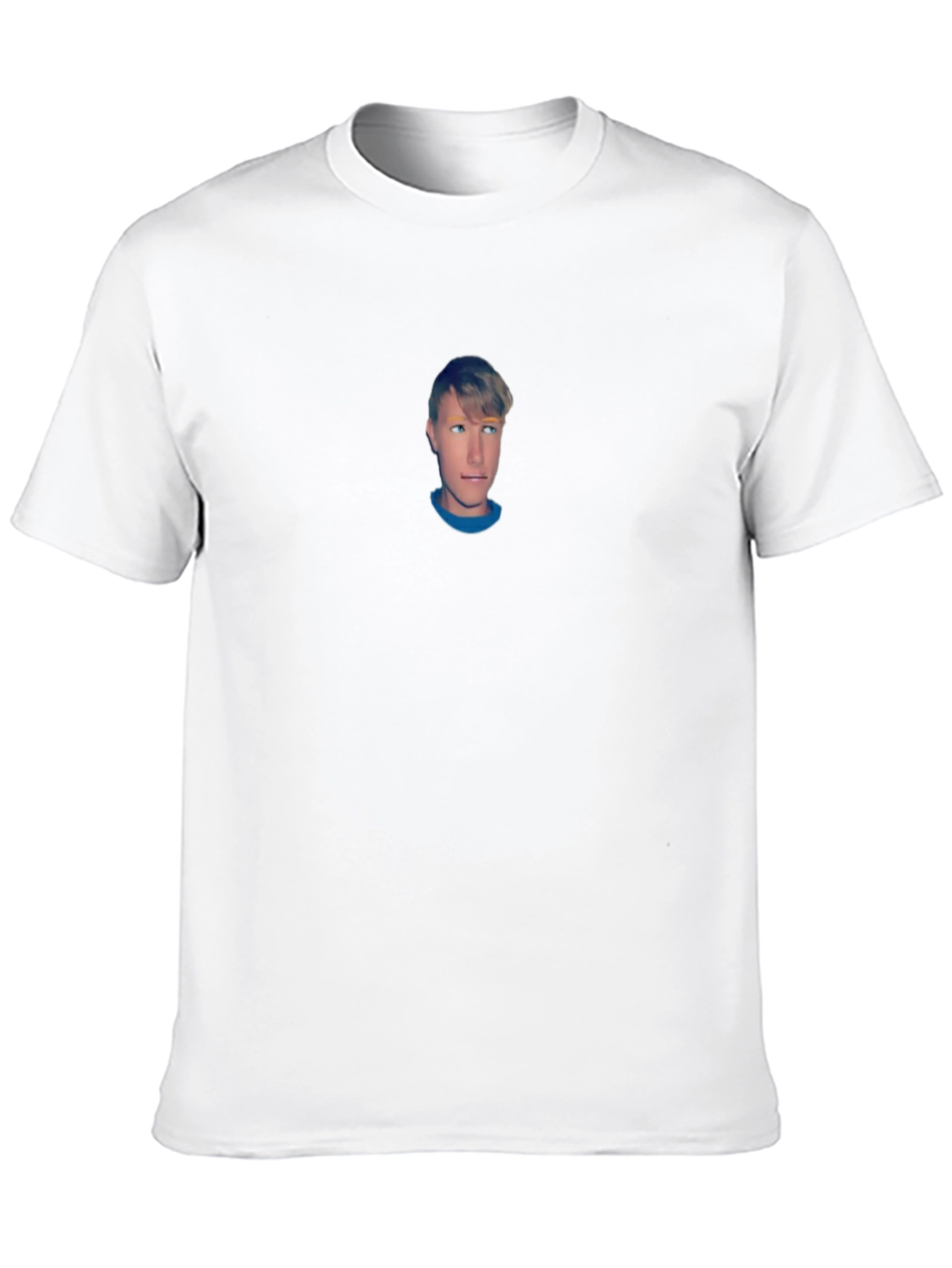 Black T-Shirt with Custom Portrait Design