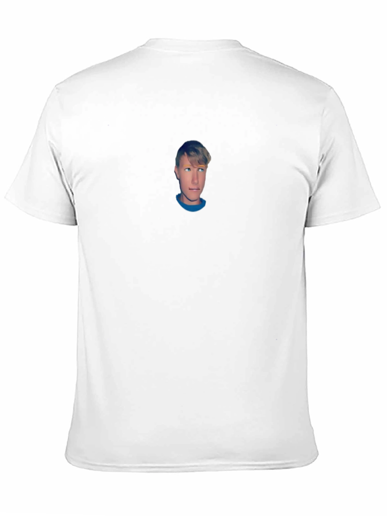 Black T-Shirt with Custom Portrait Design