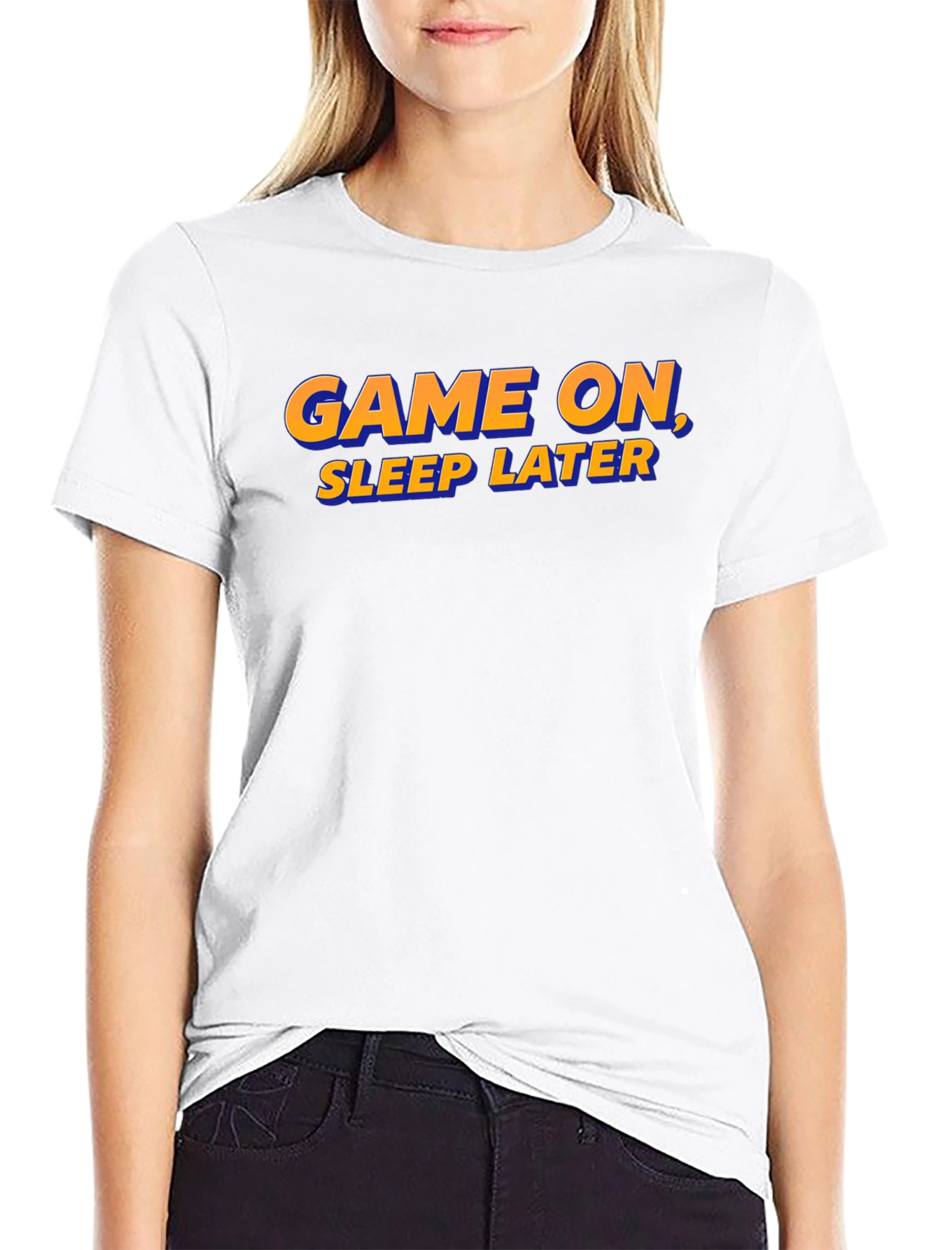 Game On Sleep Later T-Shirt - Gamer Apparel