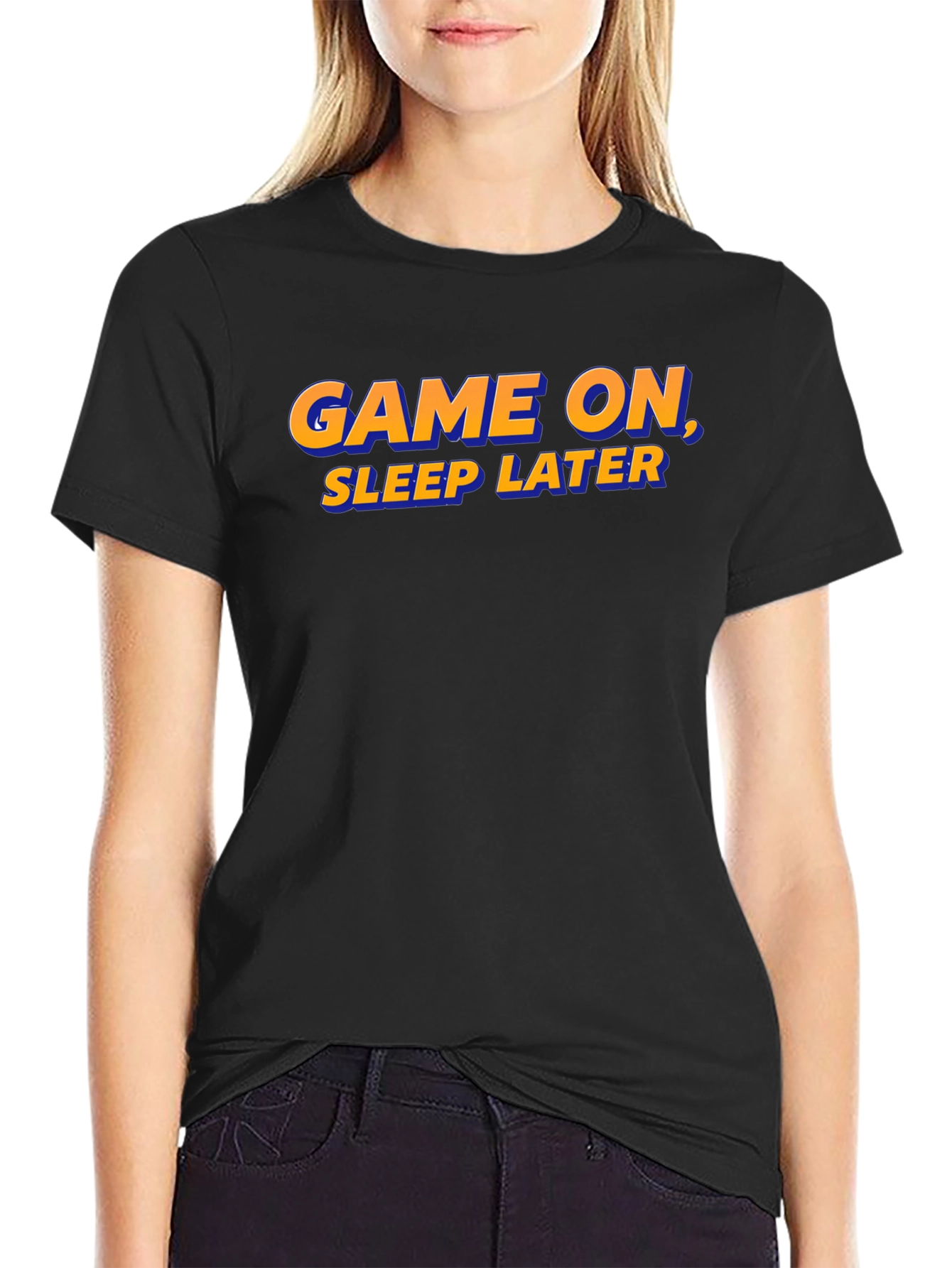 Game On Sleep Later T-Shirt - Gamer Apparel