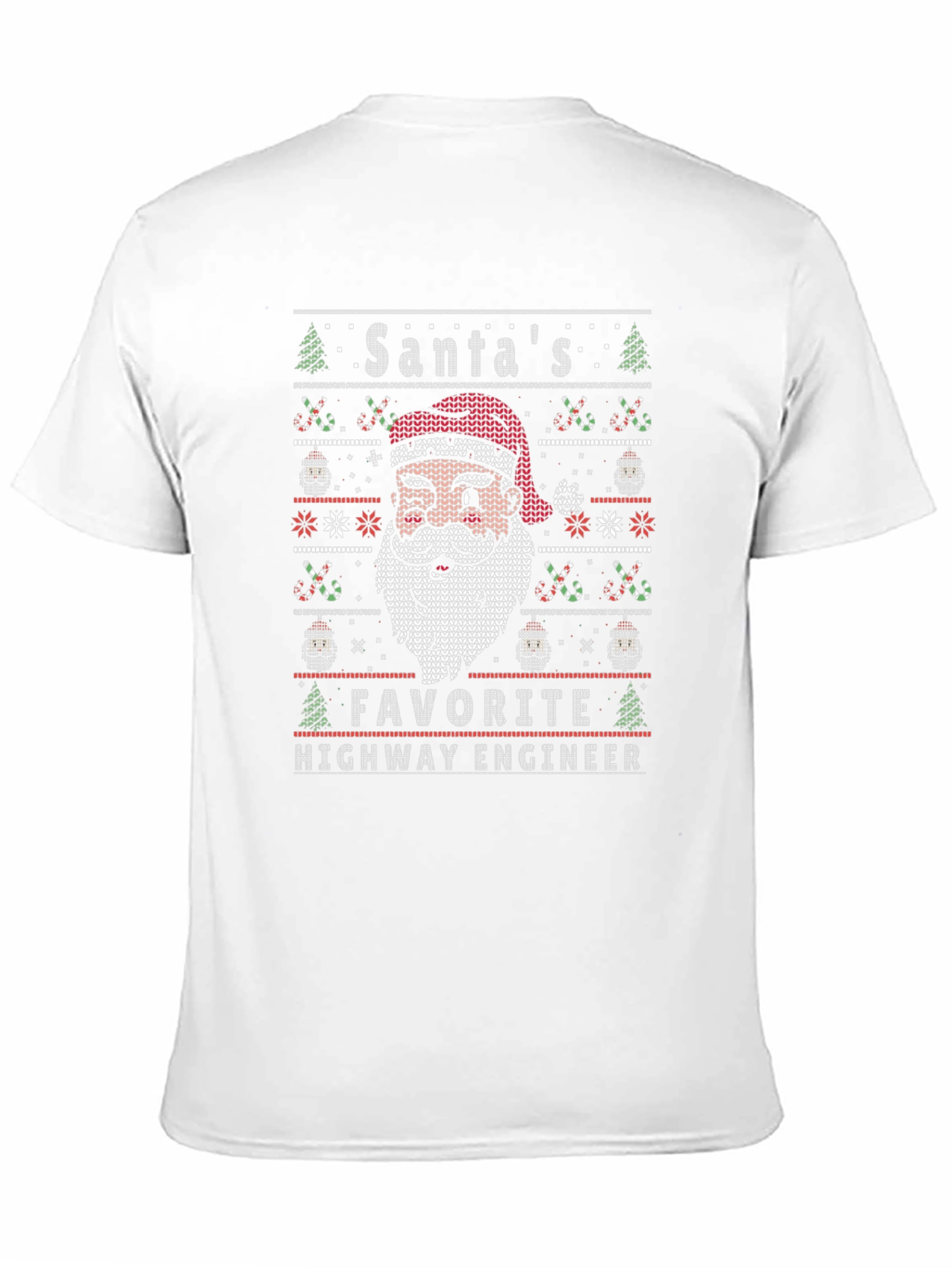 Santas Favorite Highway Engineer Christmas T-Shirt