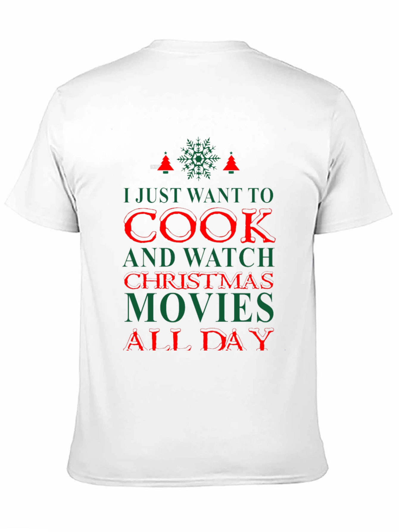 Christmas Movie T-Shirt: Cook and Watch All Day