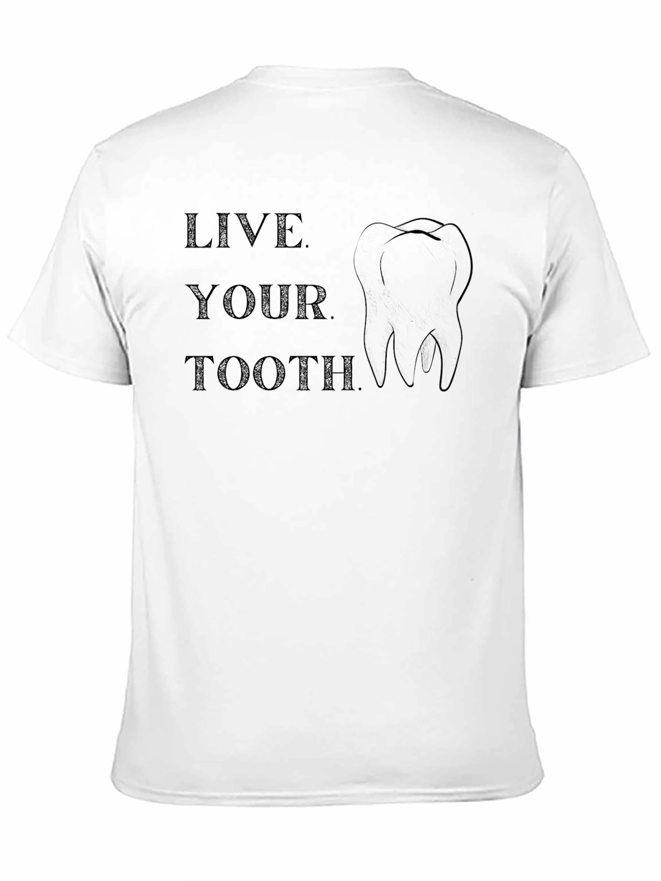 Live Your Tooth Black Graphic Tee