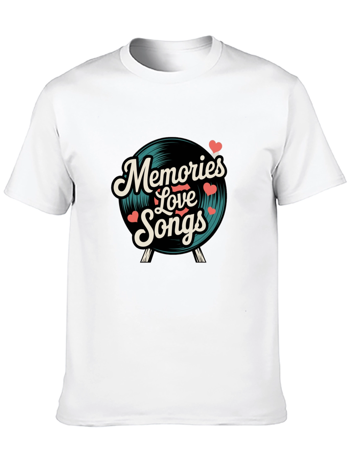 Memories Love Songs Vinyl Graphic Tee