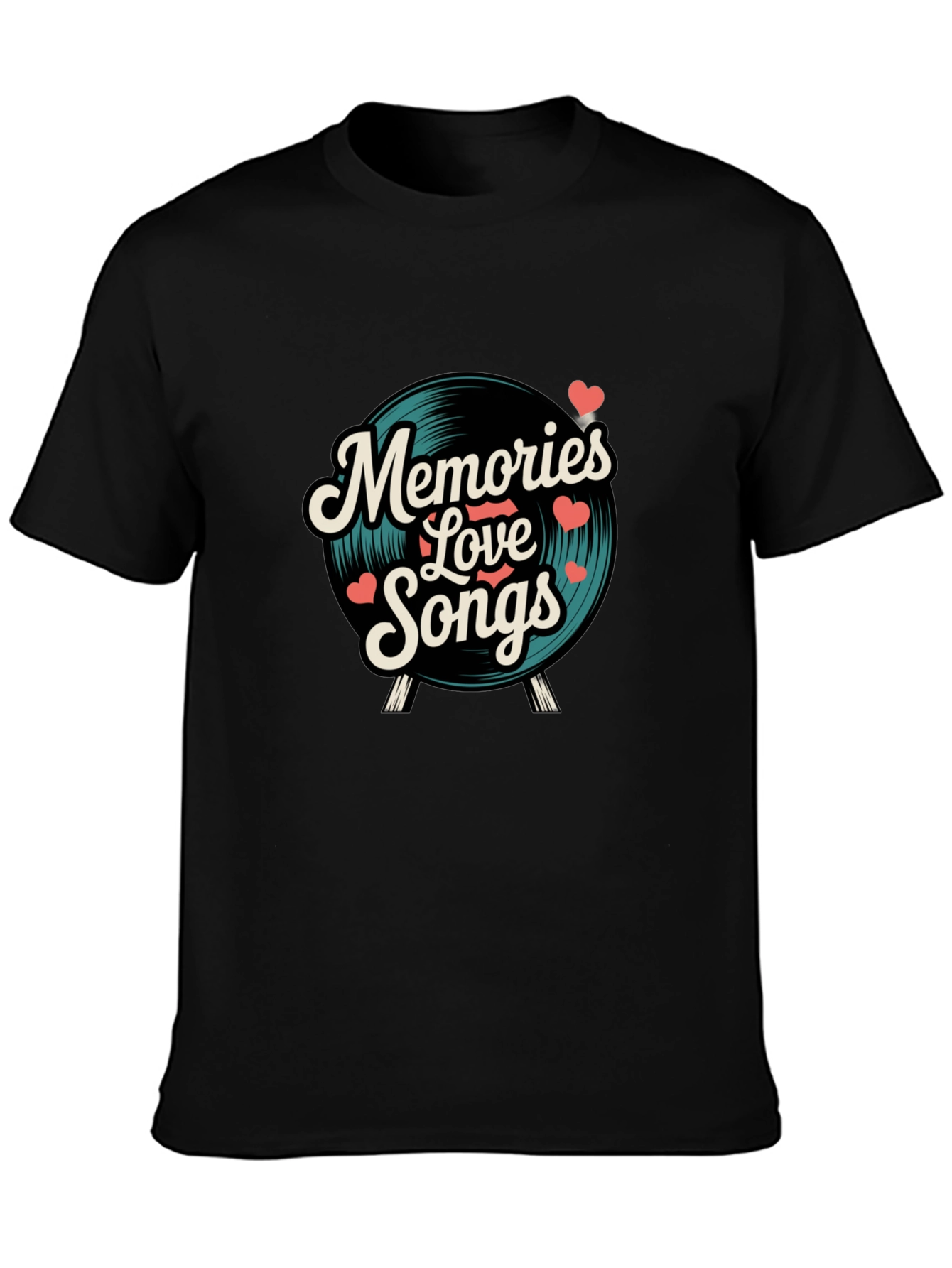 Memories Love Songs Vinyl Graphic Tee