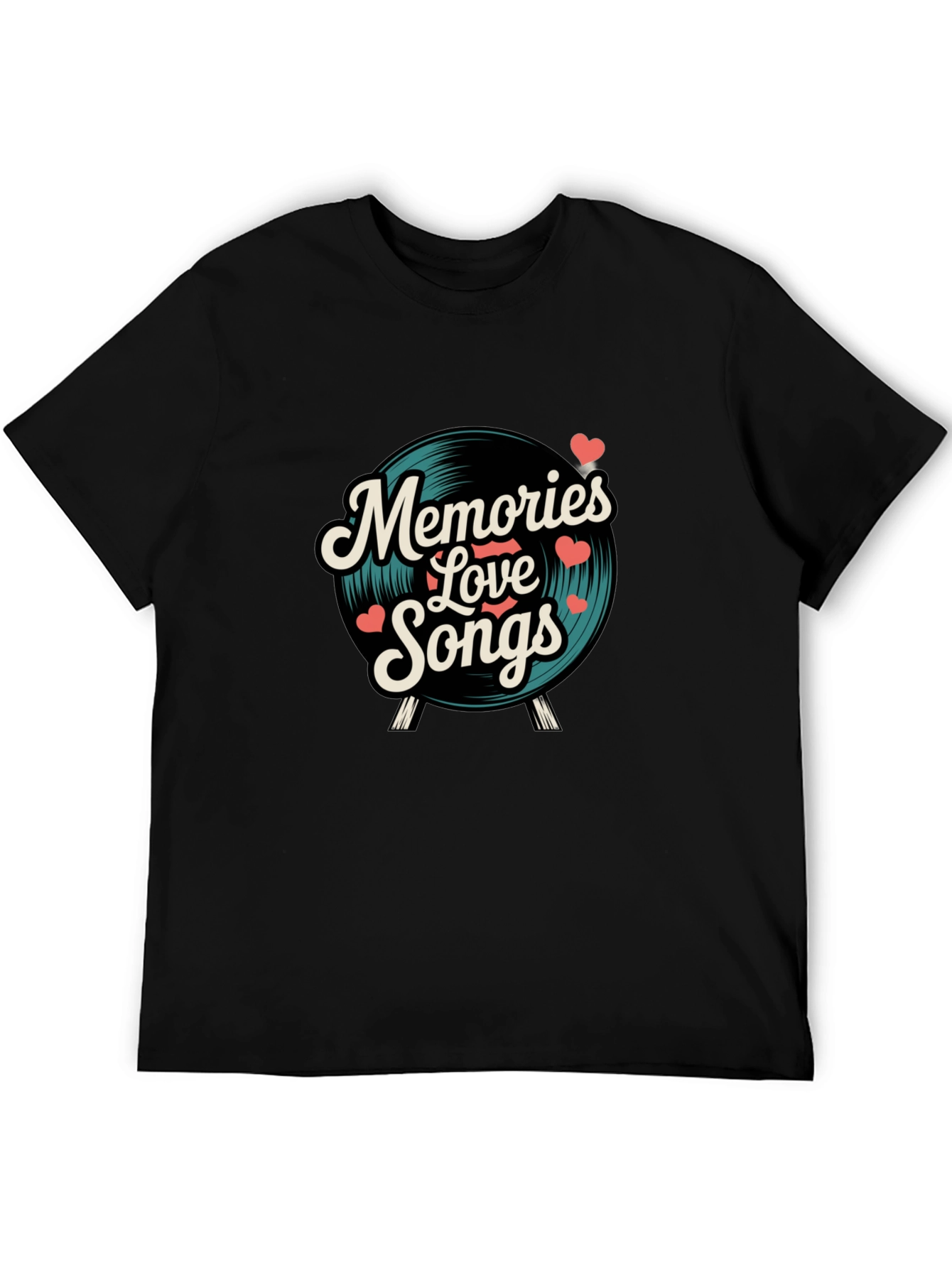 Memories Love Songs Vinyl Graphic Tee