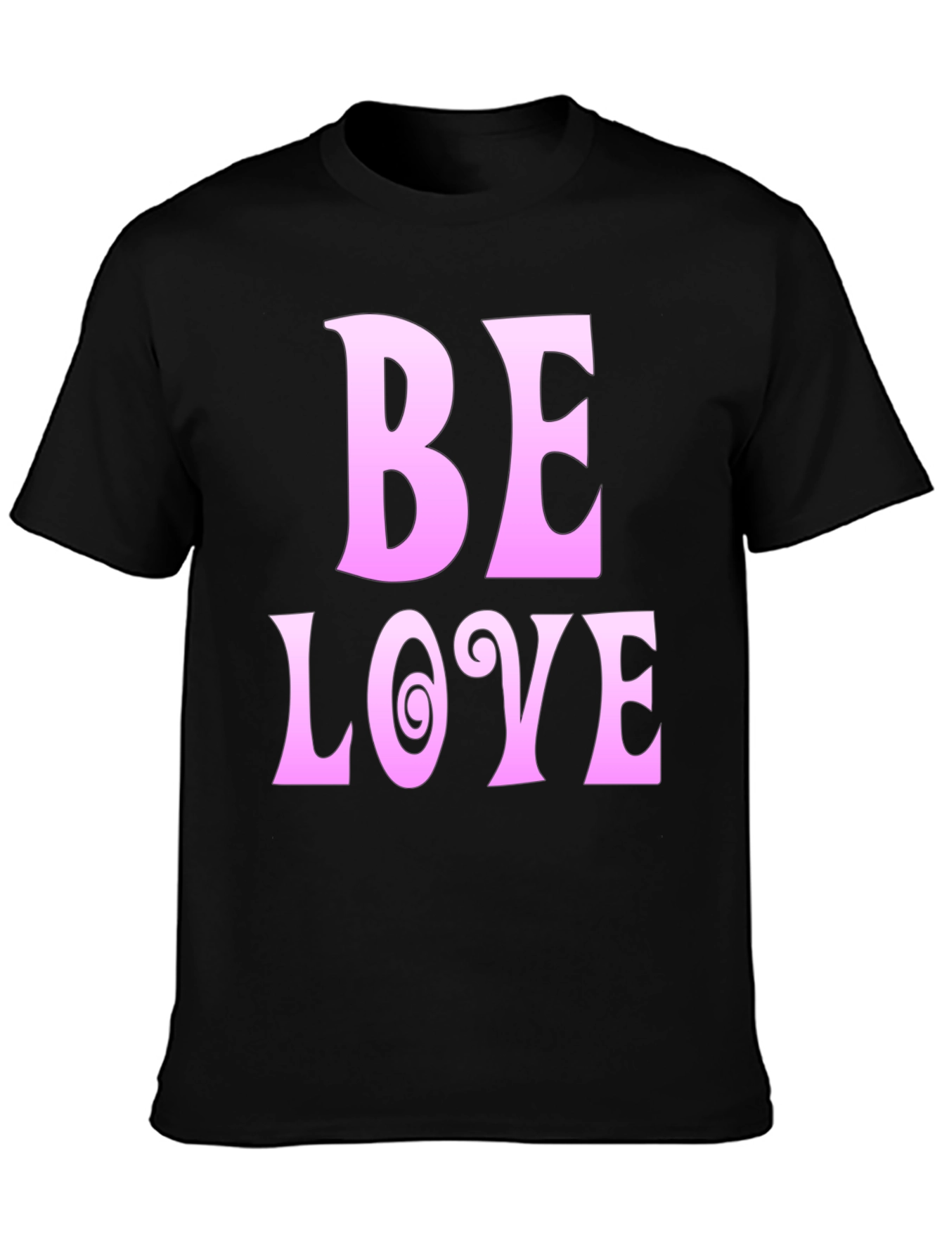 Be Love Black Graphic Tee