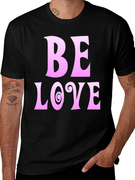 Be Love Black Graphic Tee