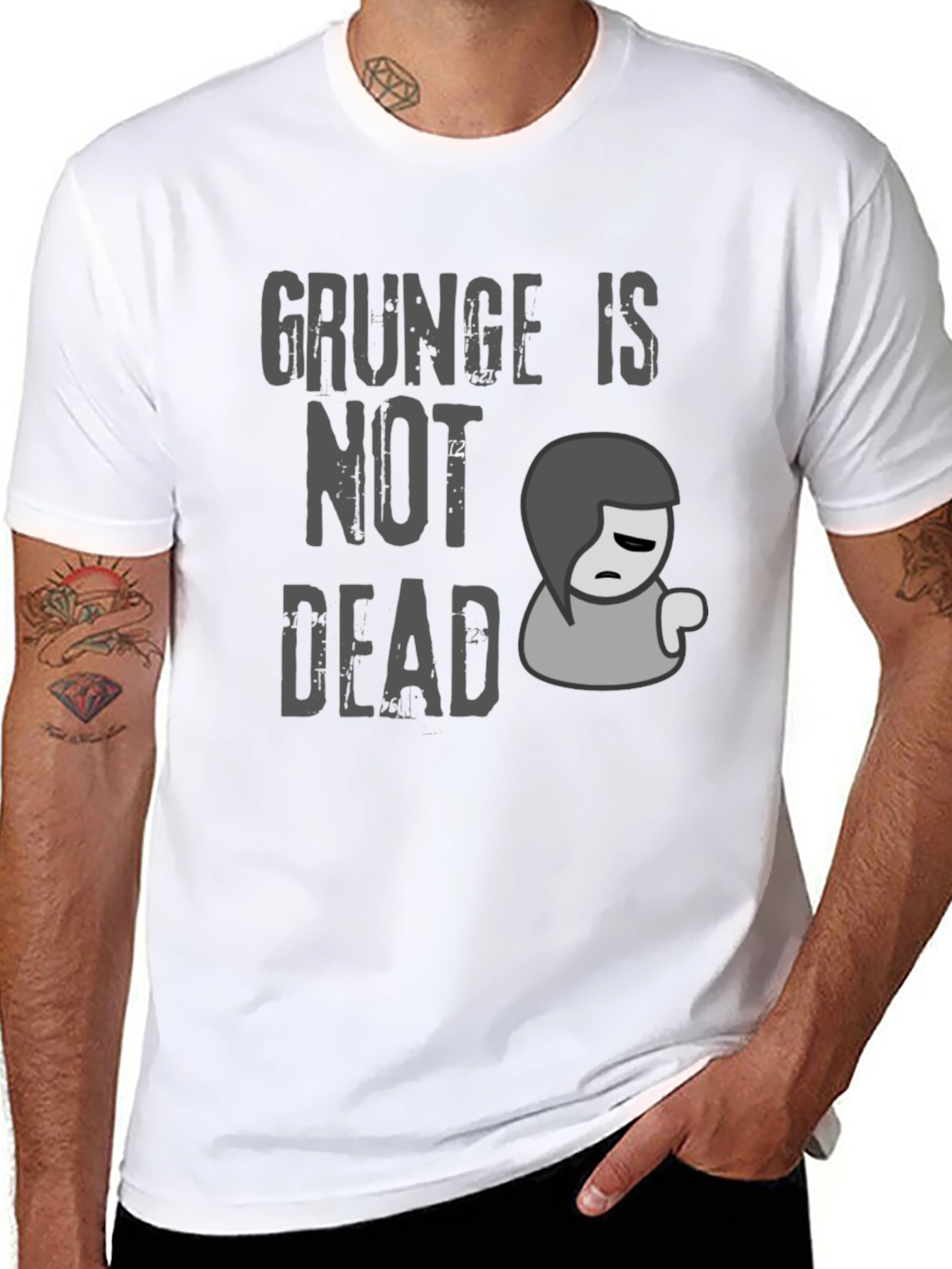 Grunge Is Not Dead Graphic Tee - Unisex