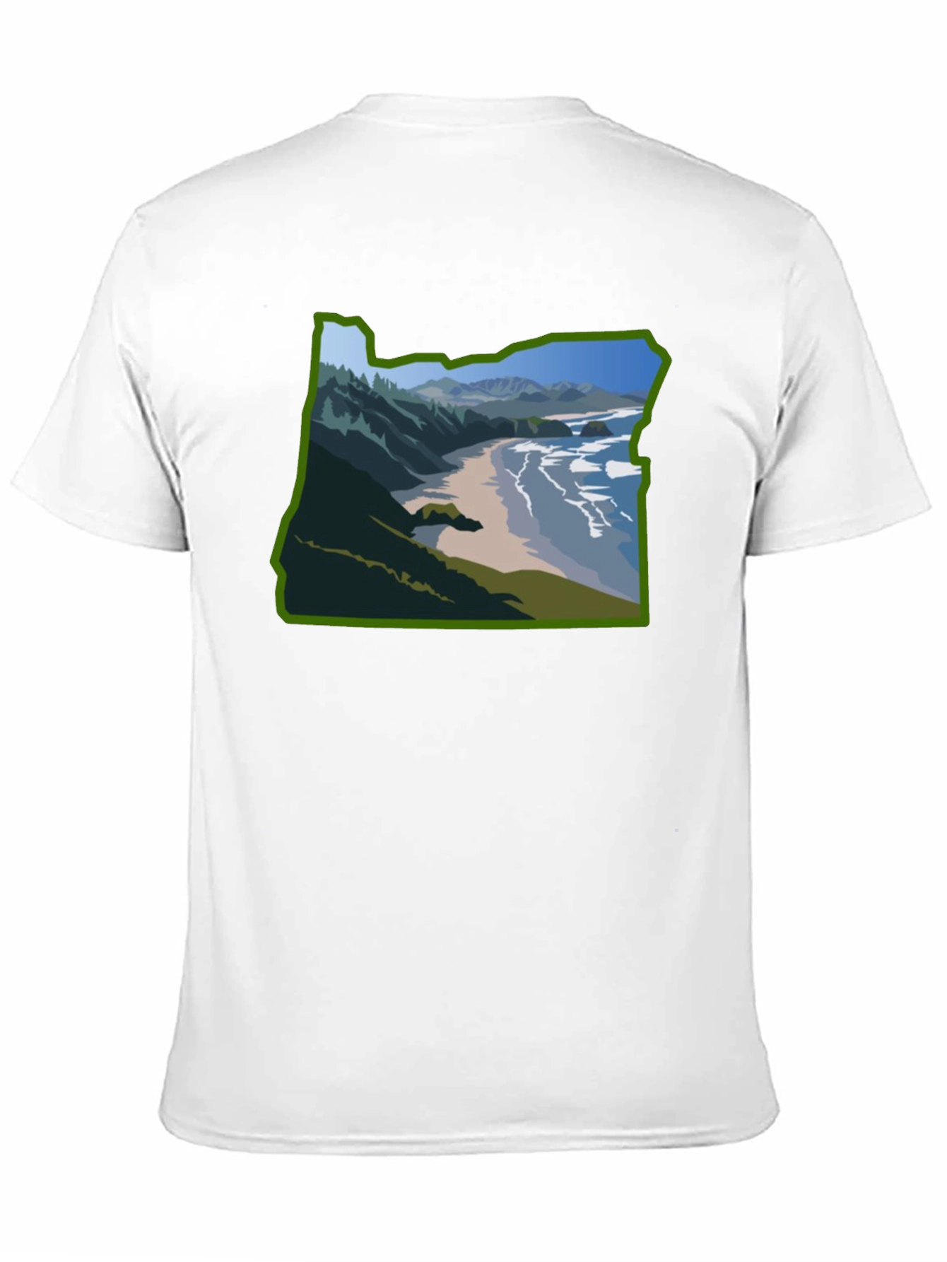 Oregon Coast Graphic Tee - Black