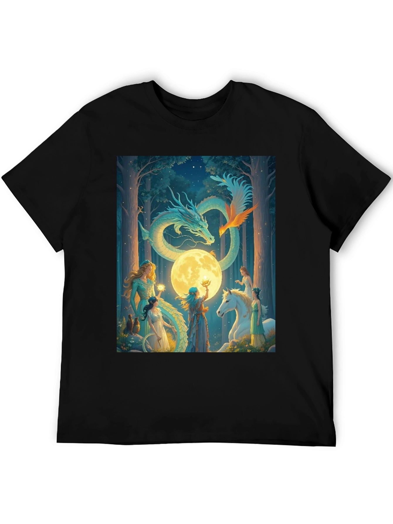 Fantasy Dragon & Fairy T-Shirt