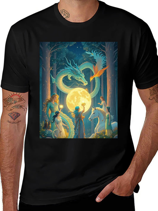 Fantasy Dragon & Fairy T-Shirt
