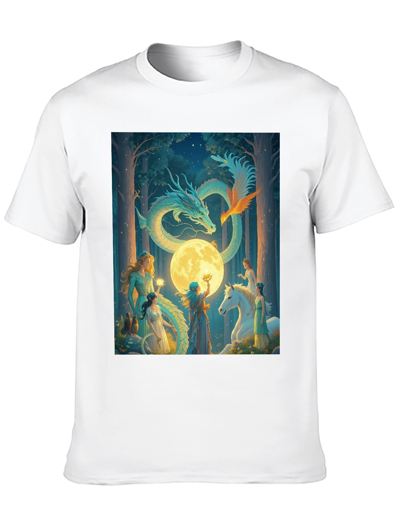 Fantasy Dragon & Fairy T-Shirt