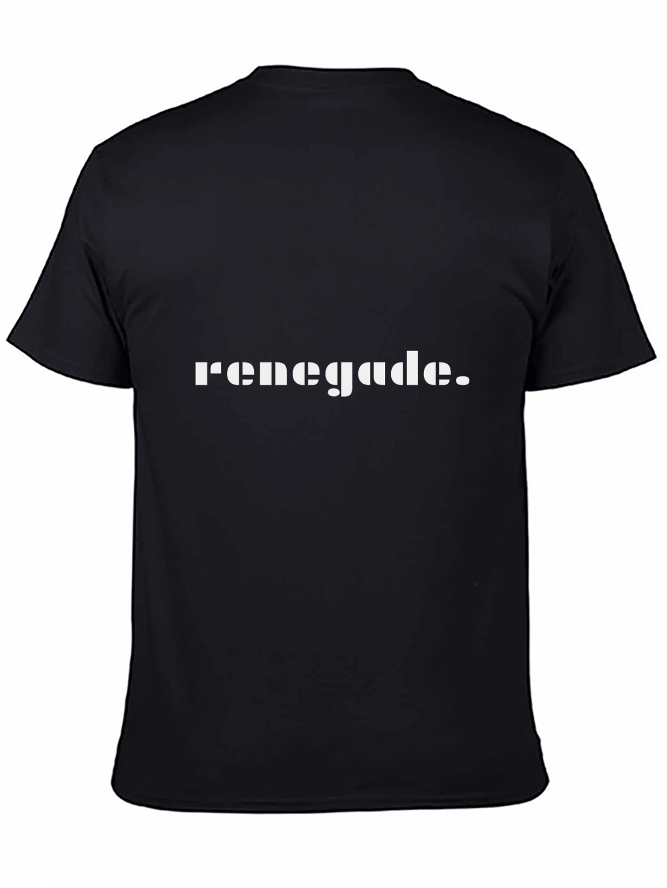 Renegade Graphic Tee - Bold Black Cotton T-Shirt