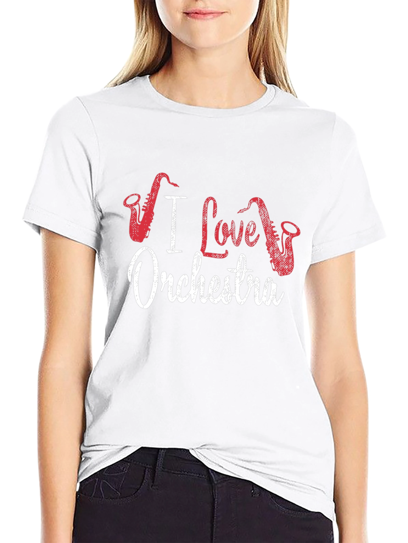 I Love Orchestra Saxophone Graphic Tee