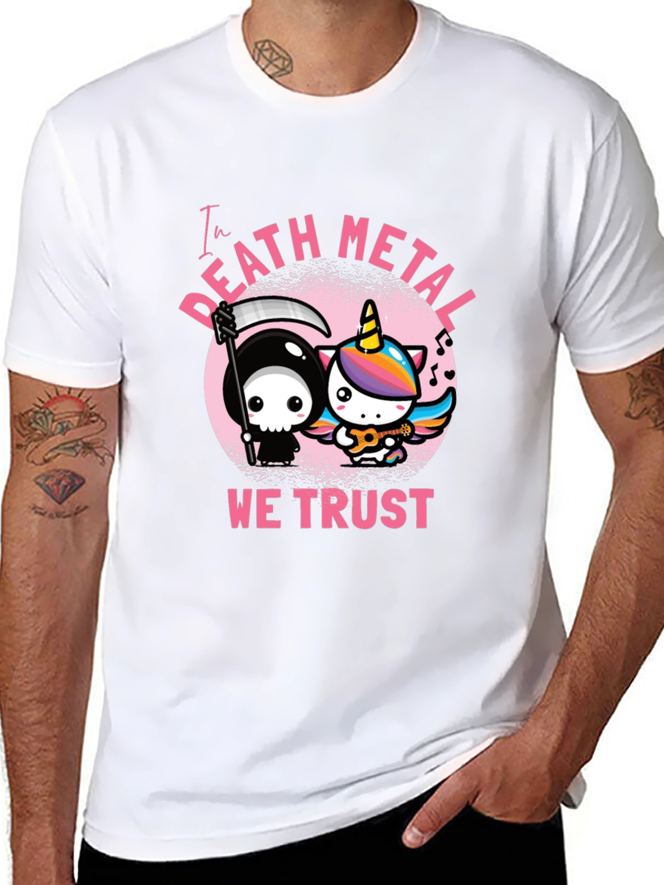 In Death Metal We Trust Graphic Tee