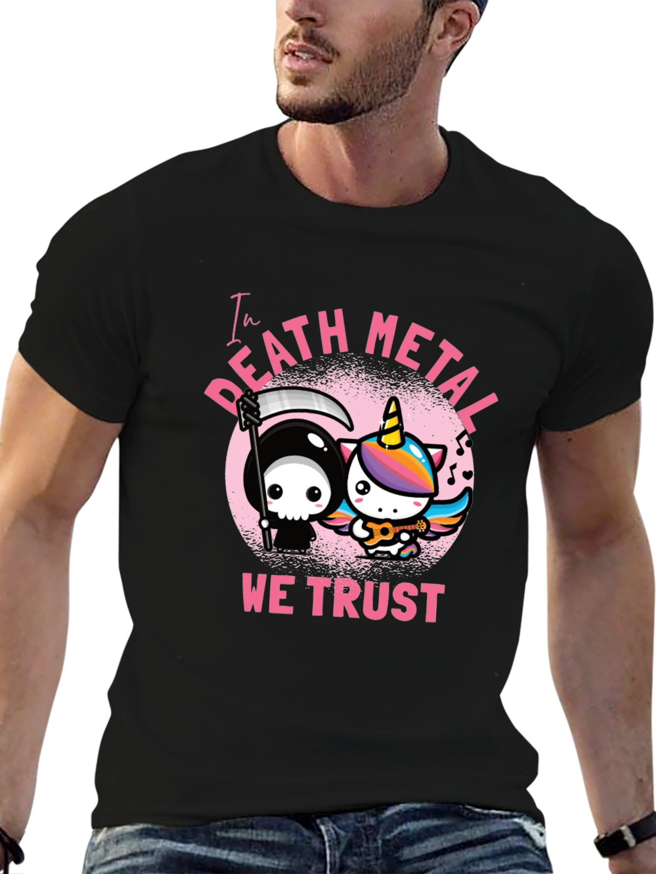 In Death Metal We Trust Graphic Tee