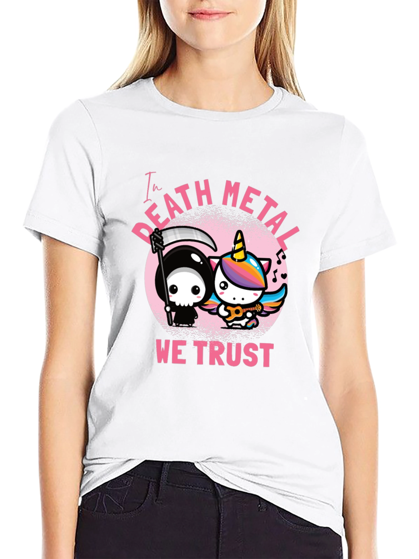 In Death Metal We Trust Graphic Tee