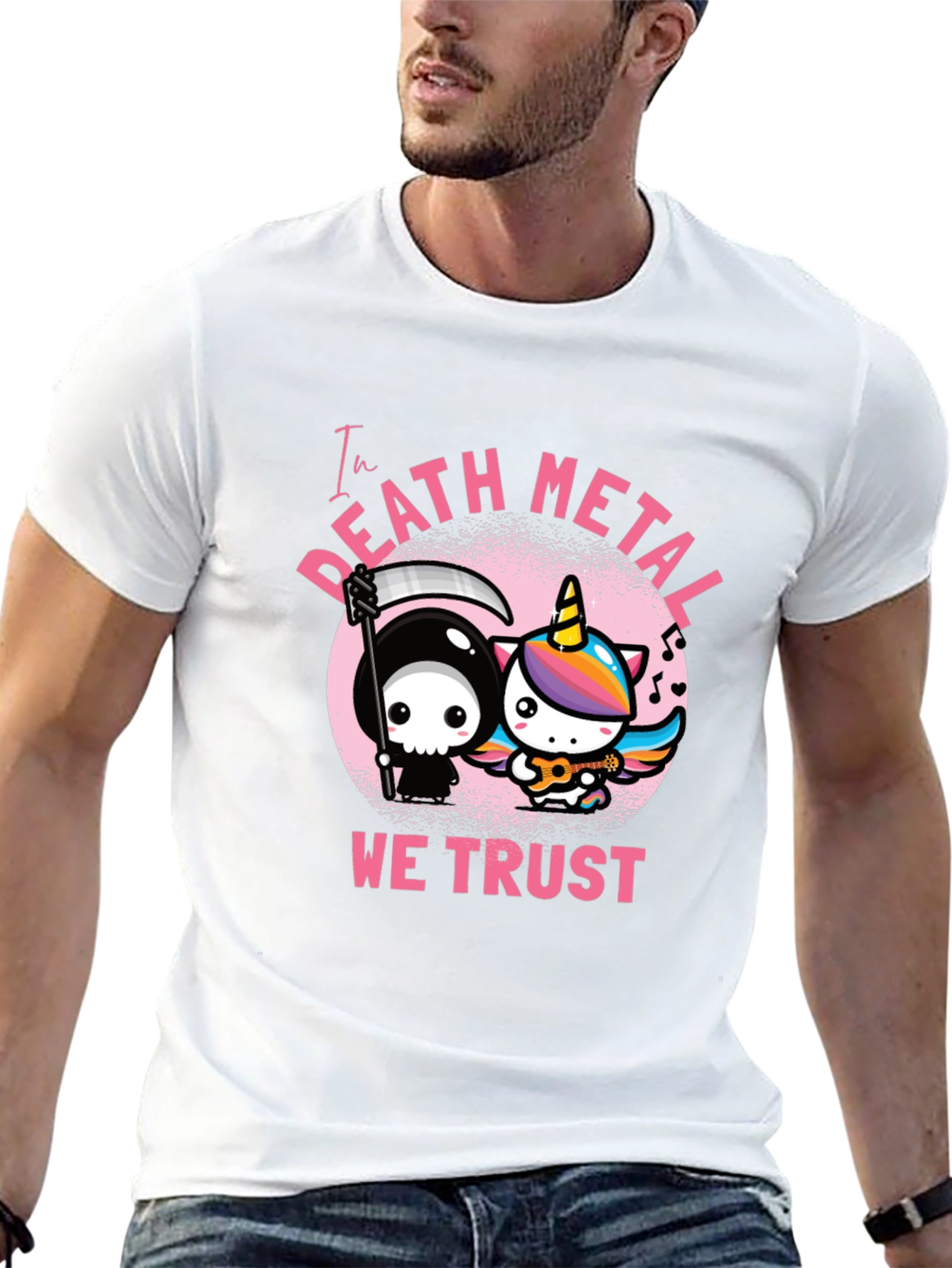 In Death Metal We Trust Graphic Tee