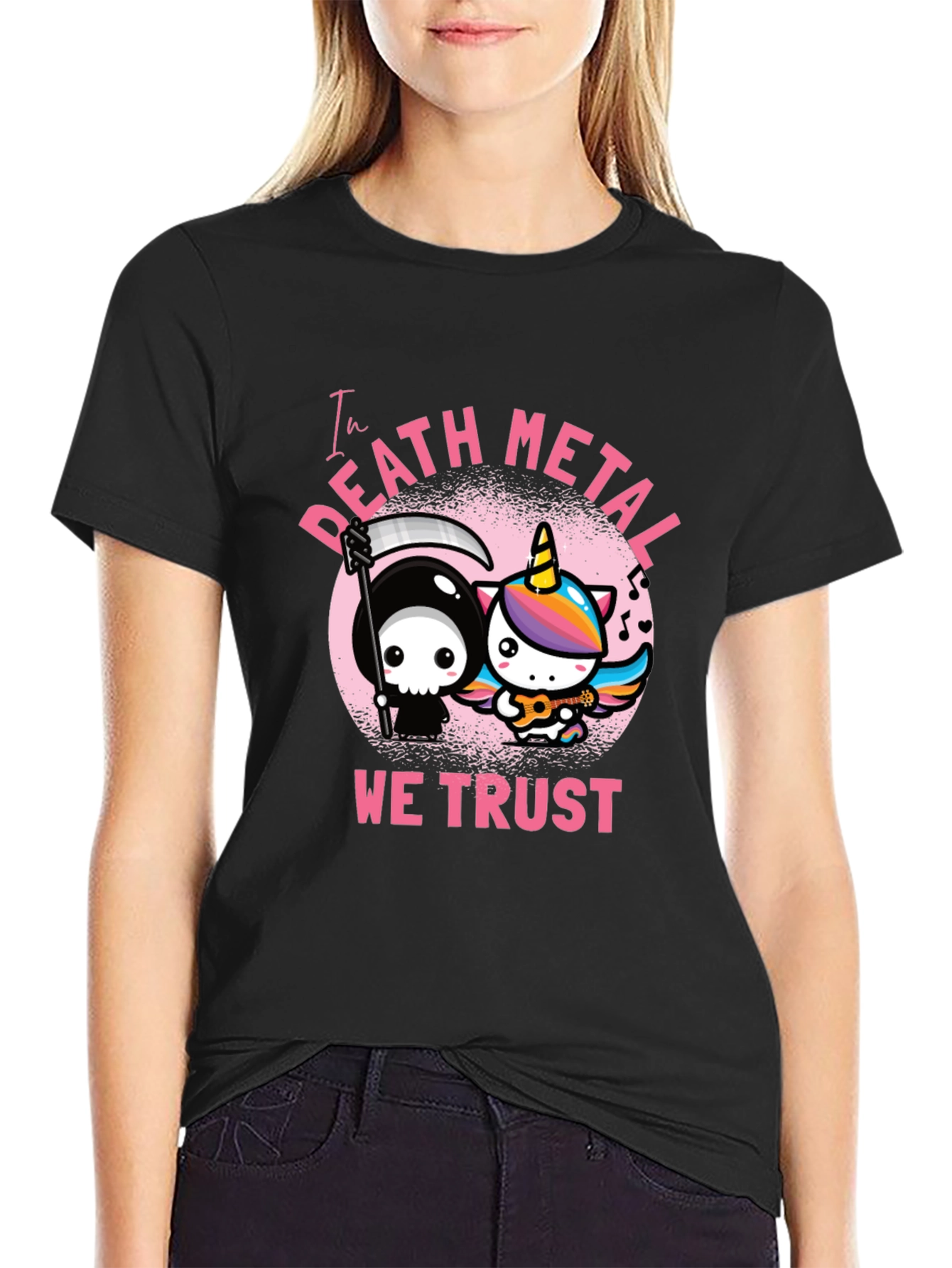 In Death Metal We Trust Graphic Tee