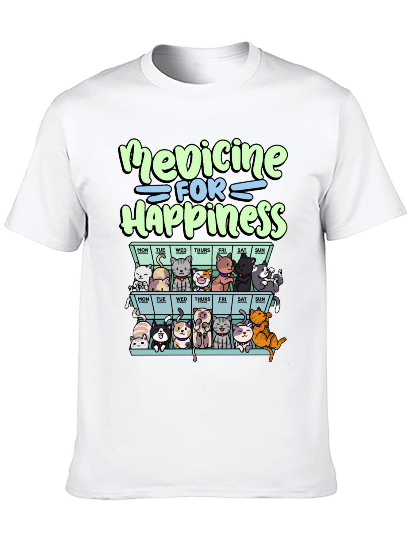 Medicine for Happiness Cats T-Shirt