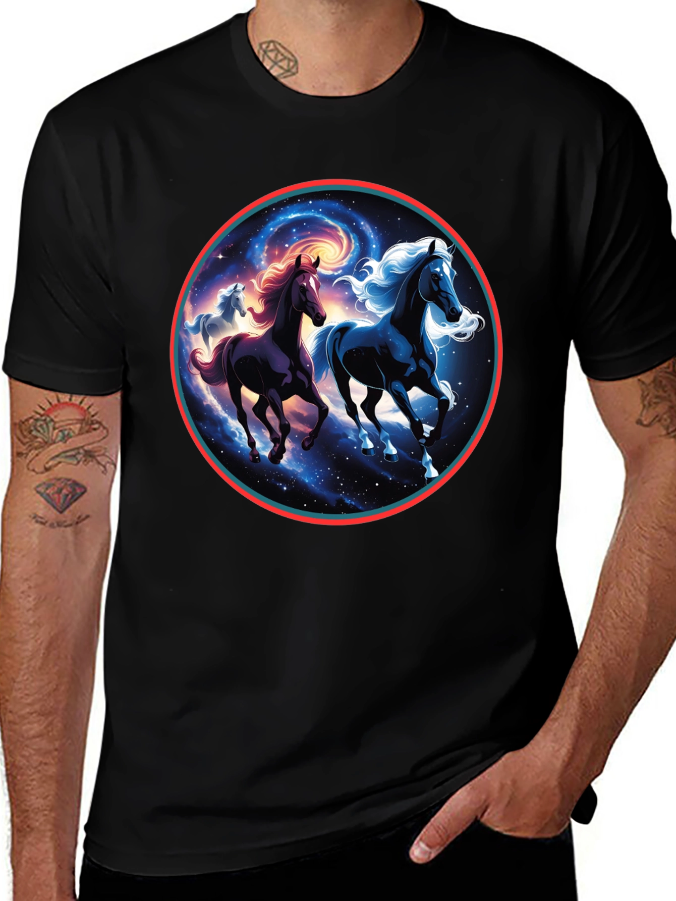 Celestial Horses Graphic Tee