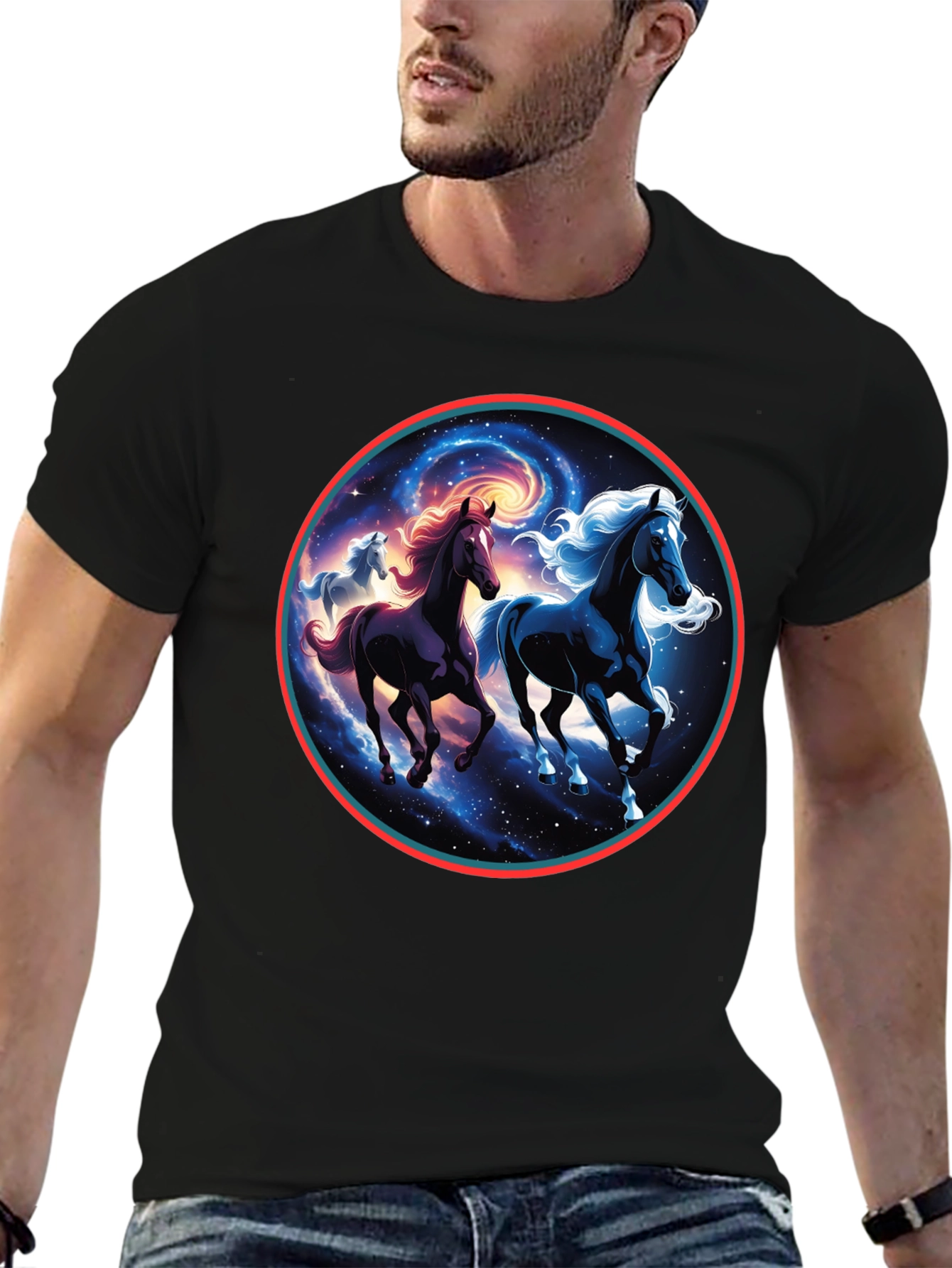 Celestial Horses Graphic Tee