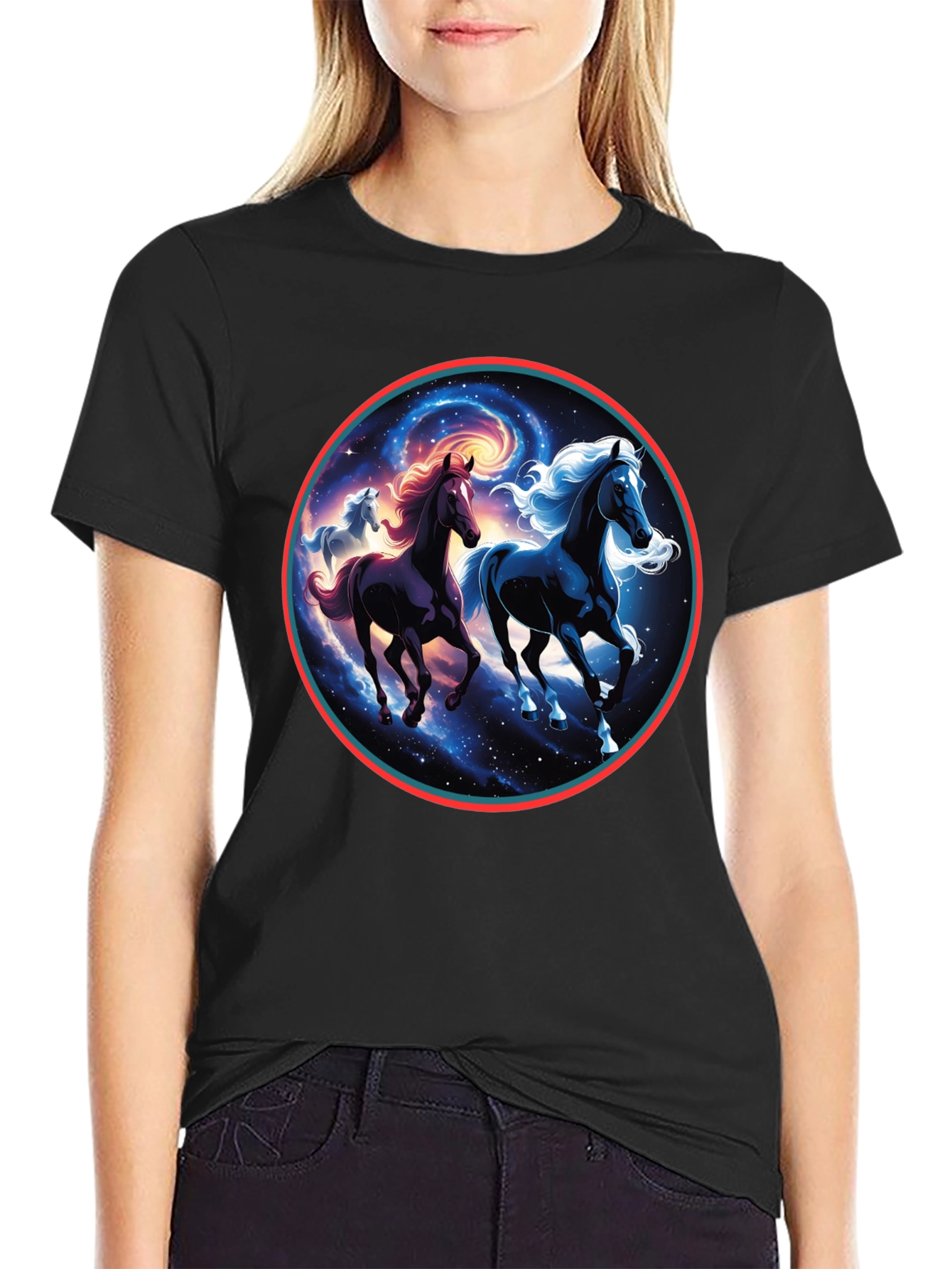 Celestial Horses Graphic Tee