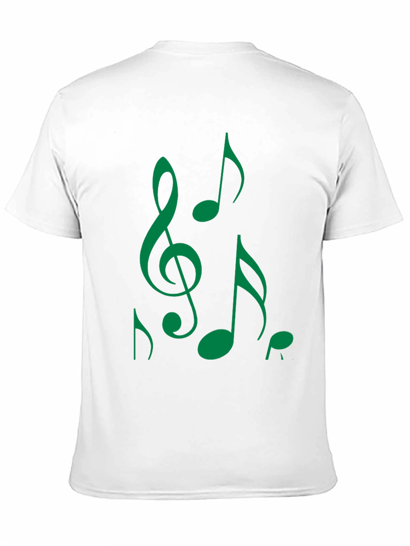 Music Notes Black T-Shirt