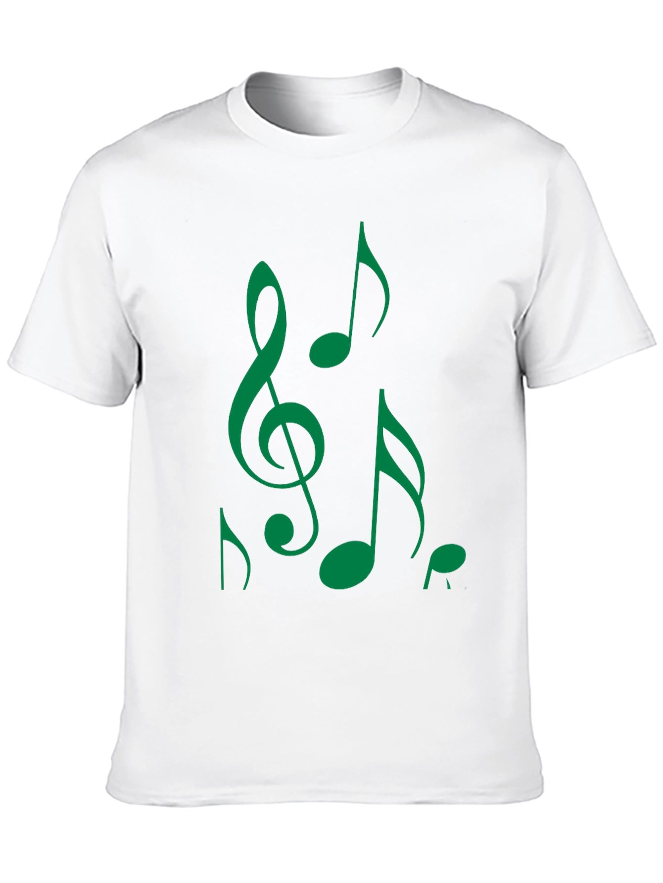 Music Notes Black T-Shirt