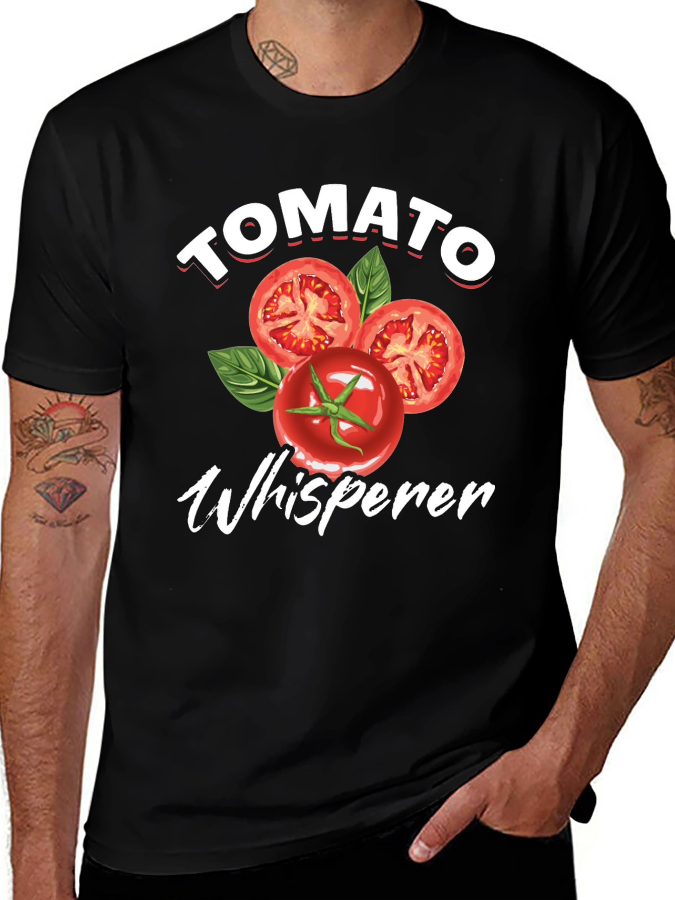 Tomato Whisperer T-Shirt - Black Cotton Blend