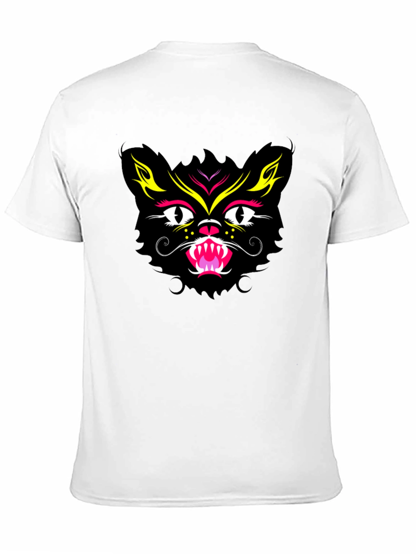 Black Cat Face Graphic Tee