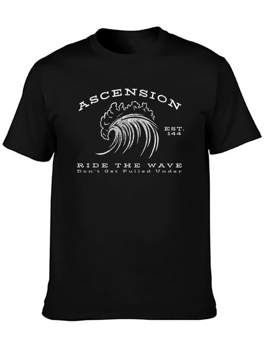Ascension Wave Graphic Black T-Shirt