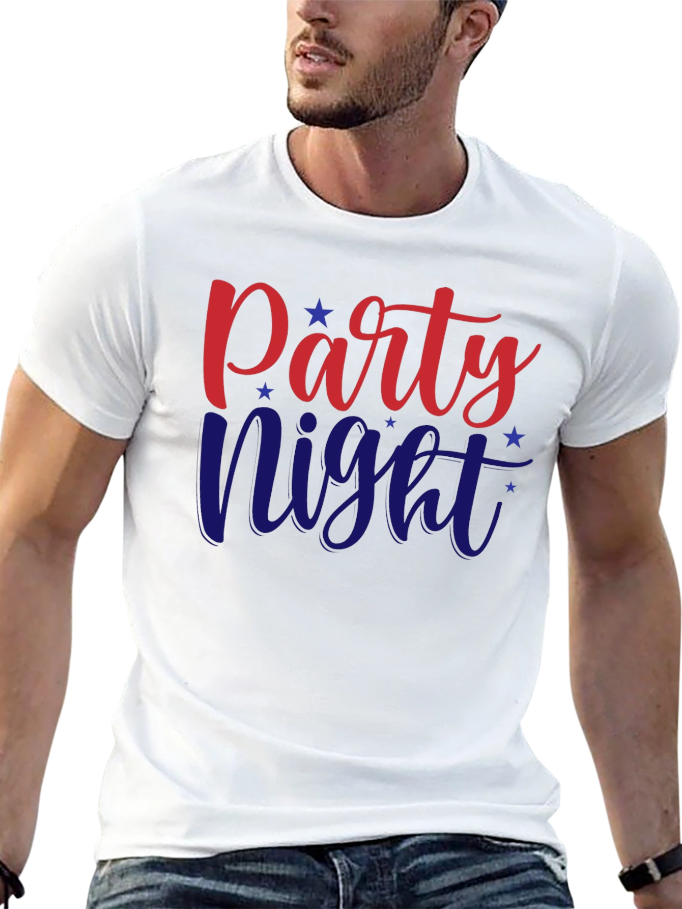 Party Night Graphic Tee - Patriotic T-Shirt